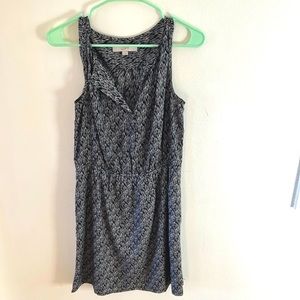 Black and White LOFT slip dress